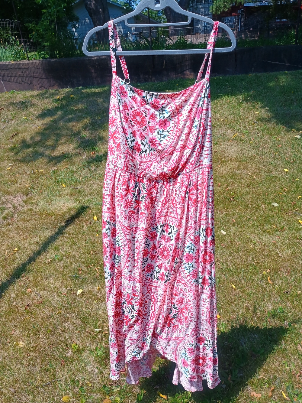 Torrid Tea Length Challis Square Neck Dress 2X